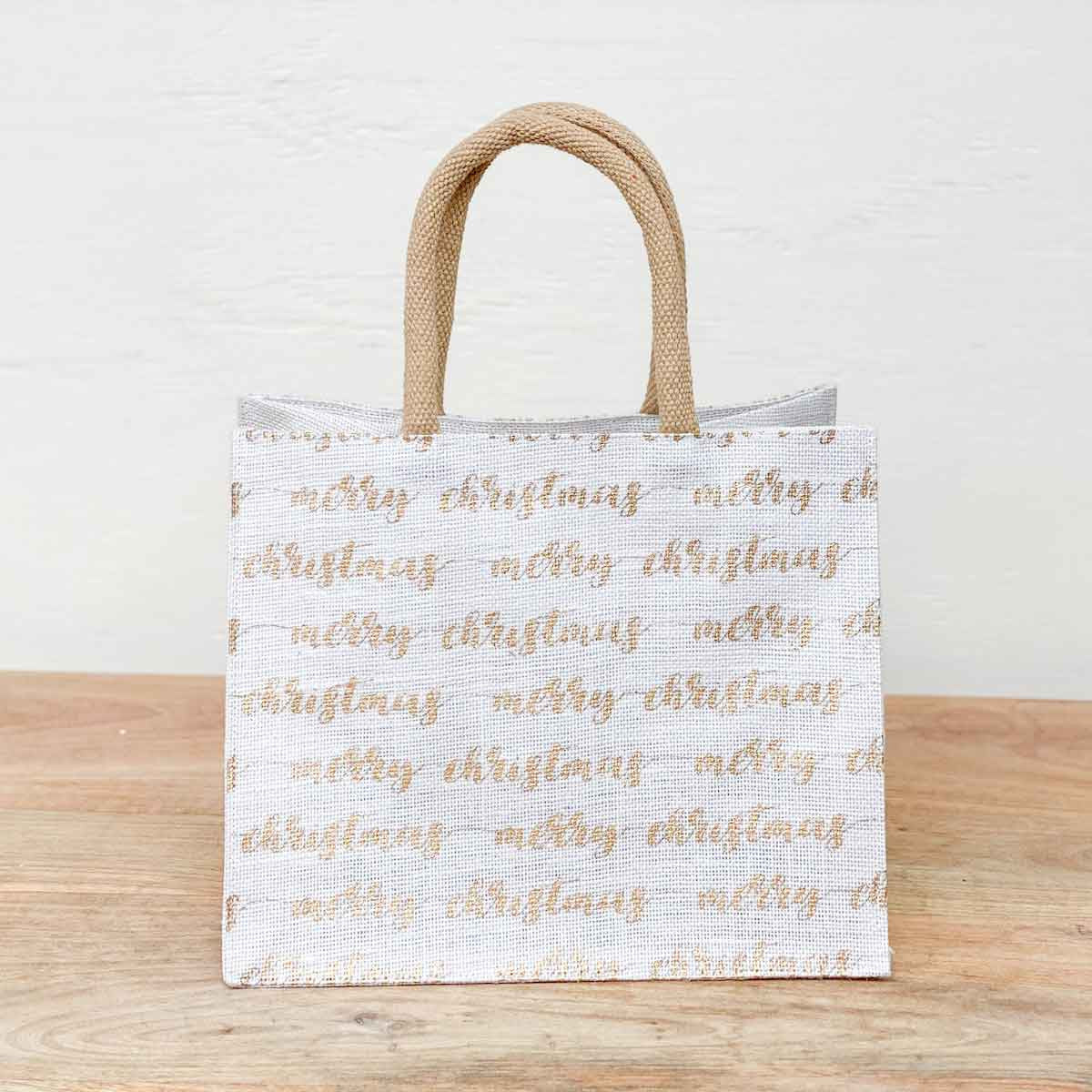 Merry Christmas Script Tote