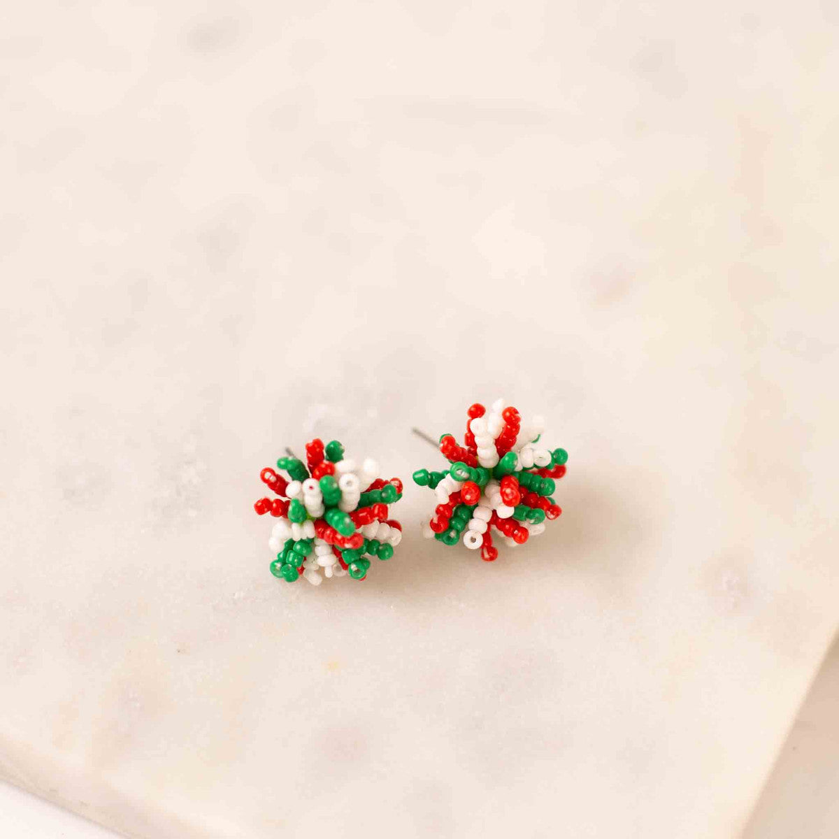 Pom Pom Stud Earrings