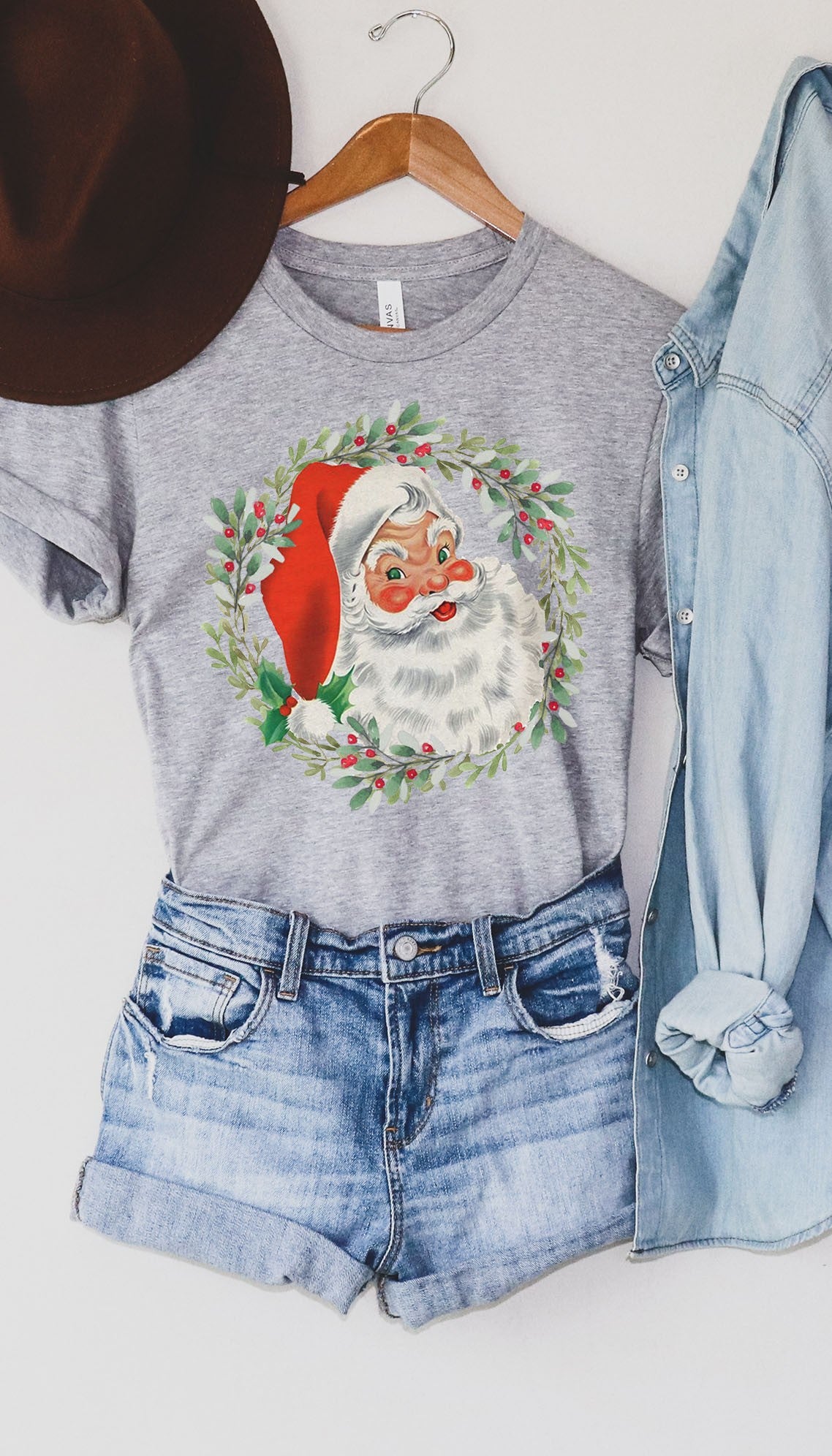 Santa Wreath Tee