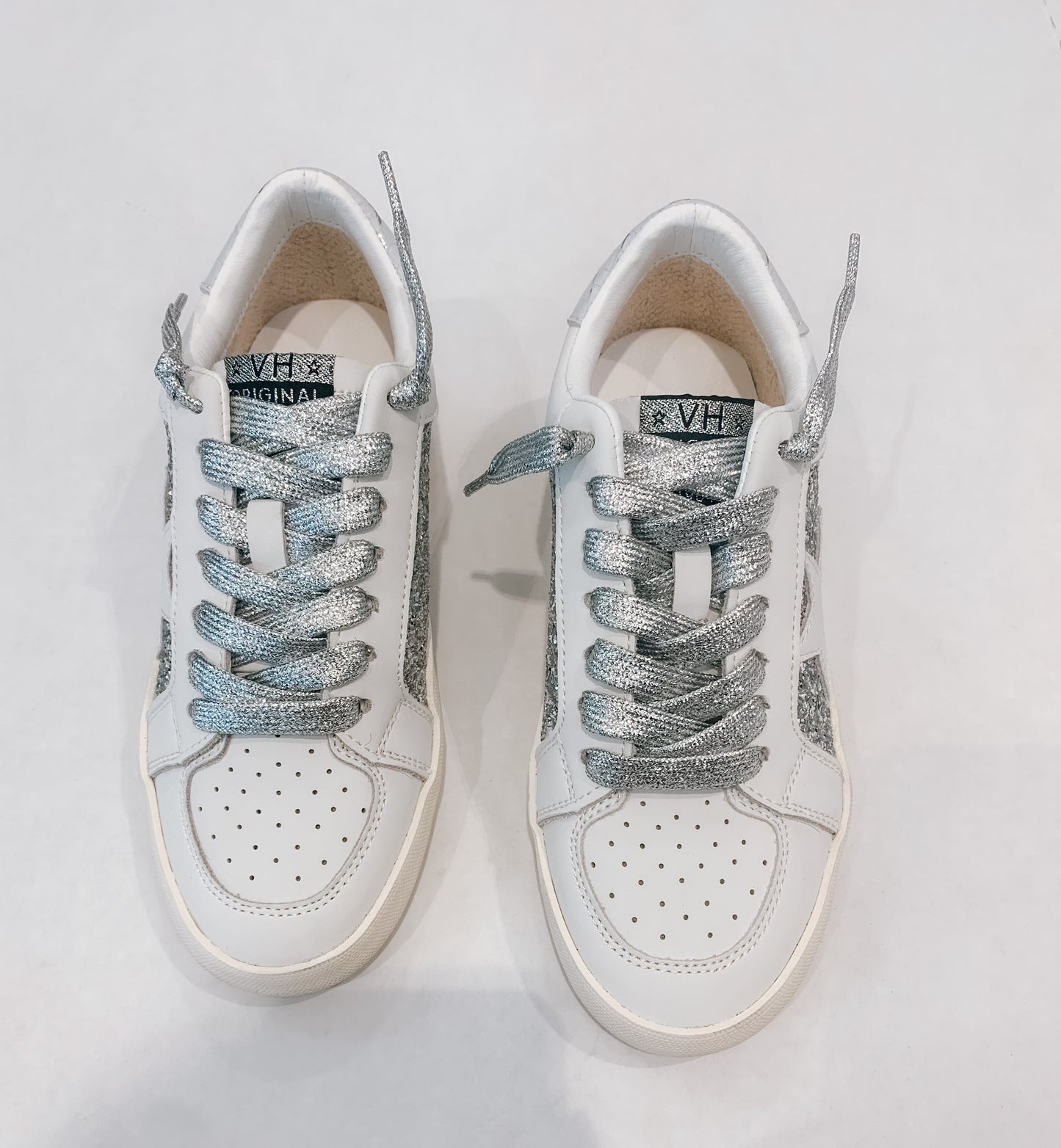 Silver Glitter Sneaker