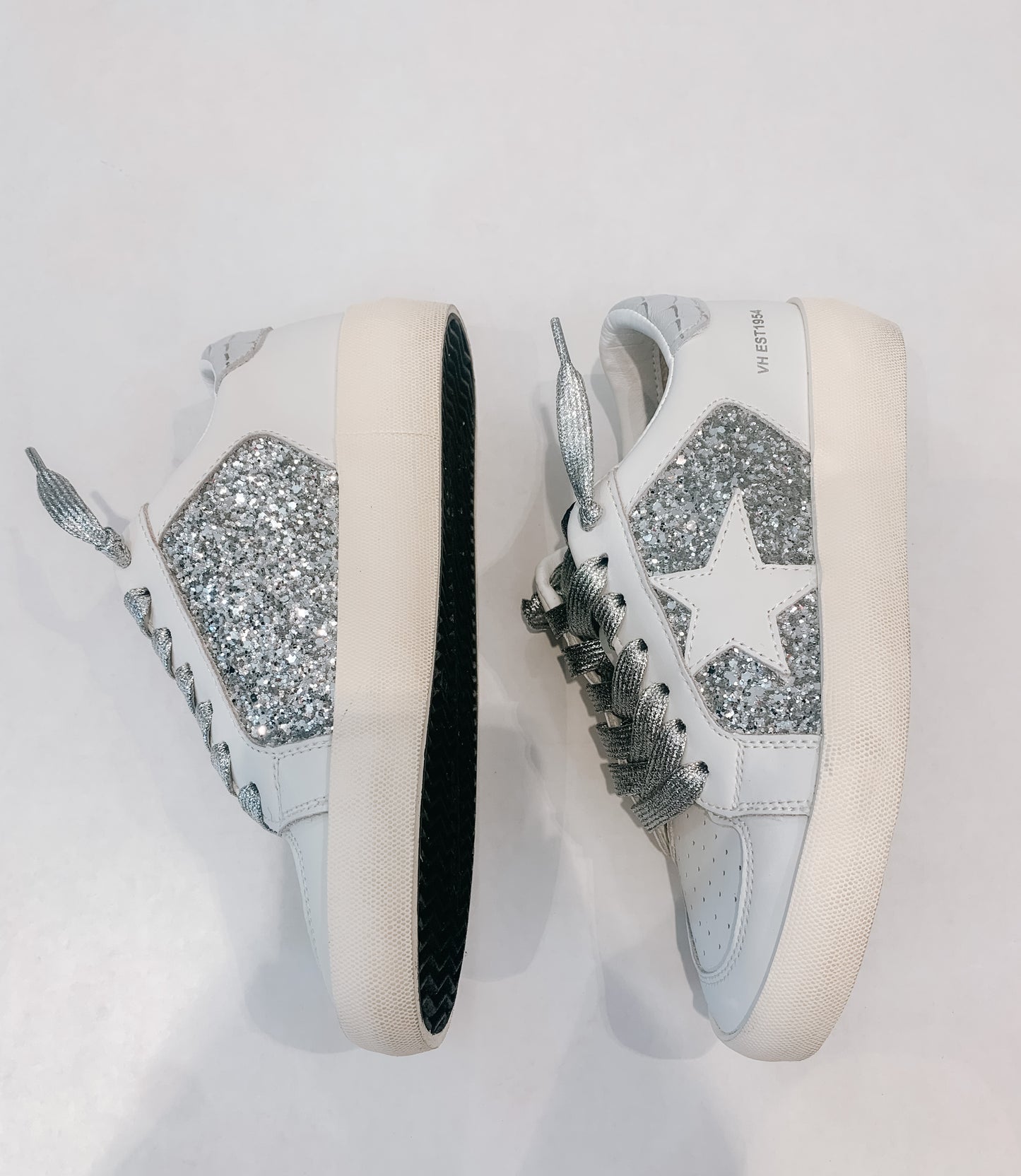 Silver Glitter Sneaker