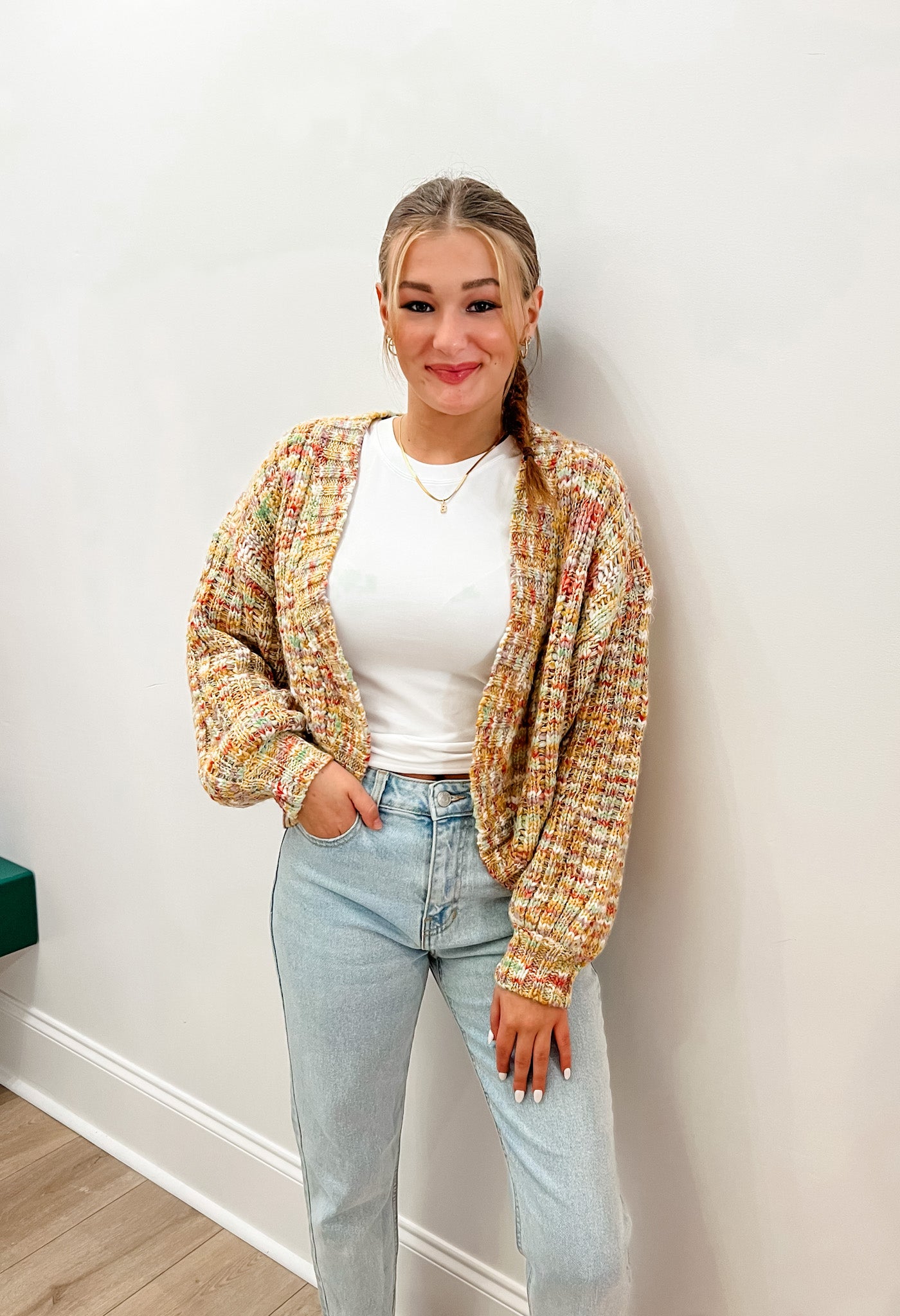 Multicolored Thread Cardigan