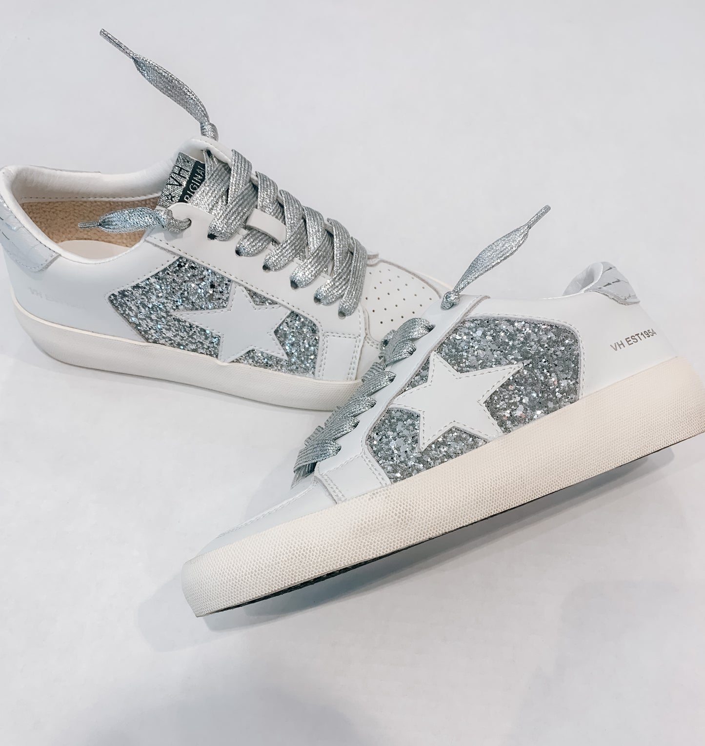 Silver Glitter Sneaker
