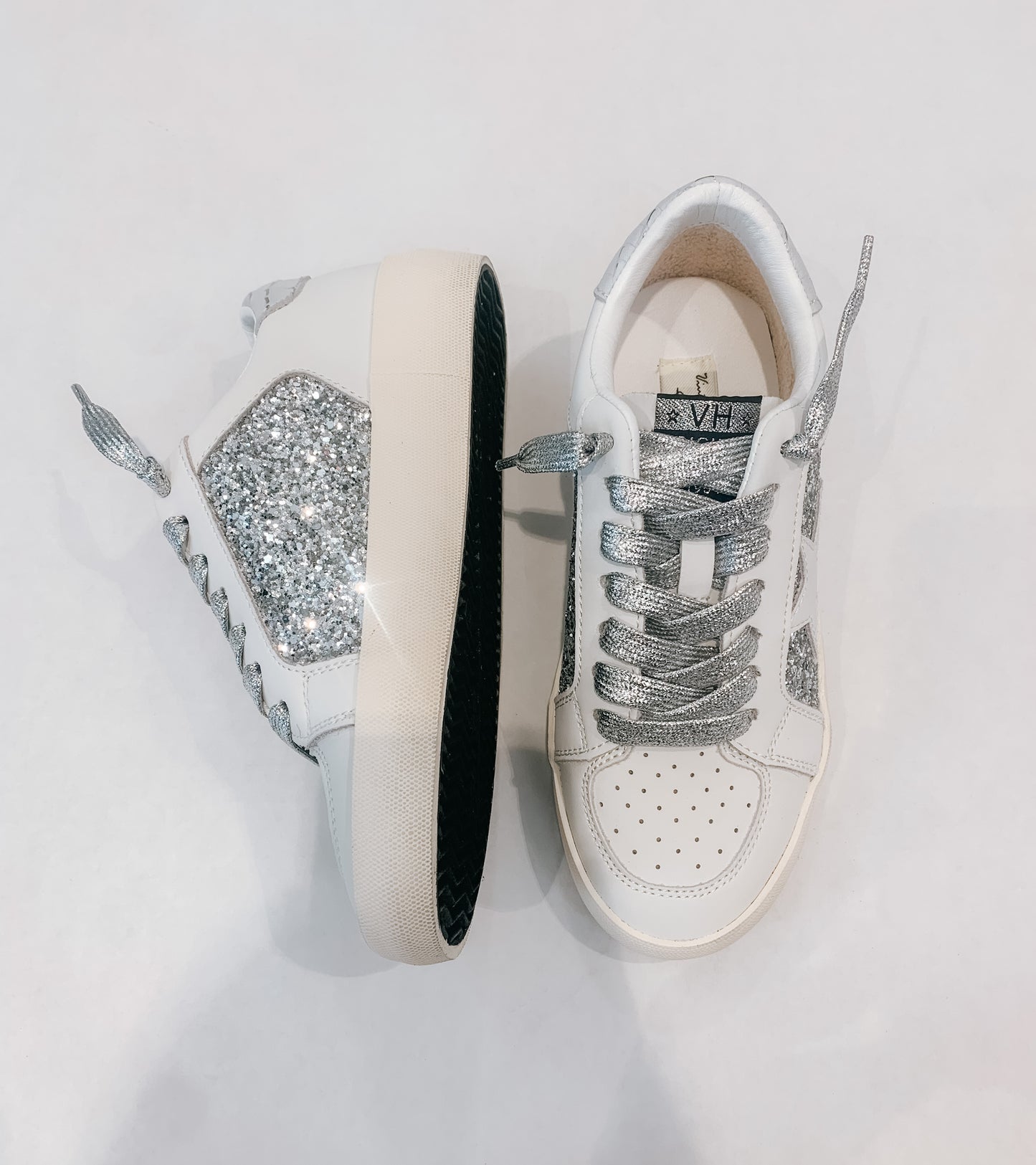 Silver Glitter Sneaker