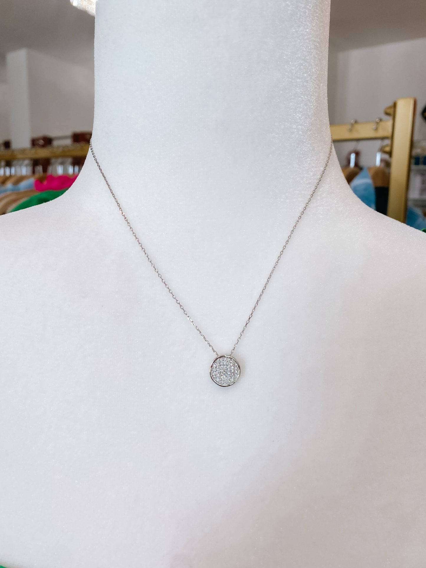 Crystal Circle Necklace