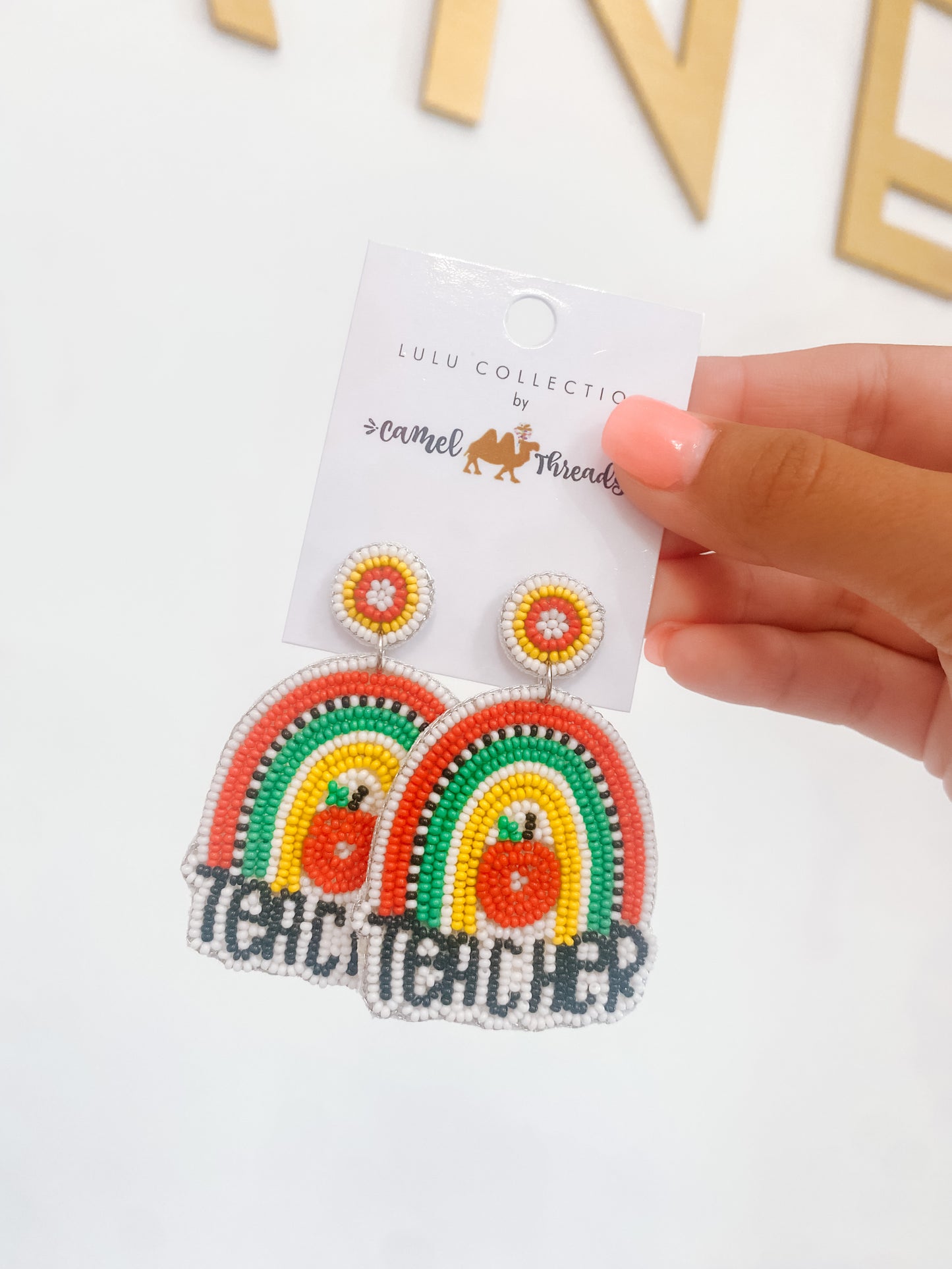 Teacher Rainbow Earrings