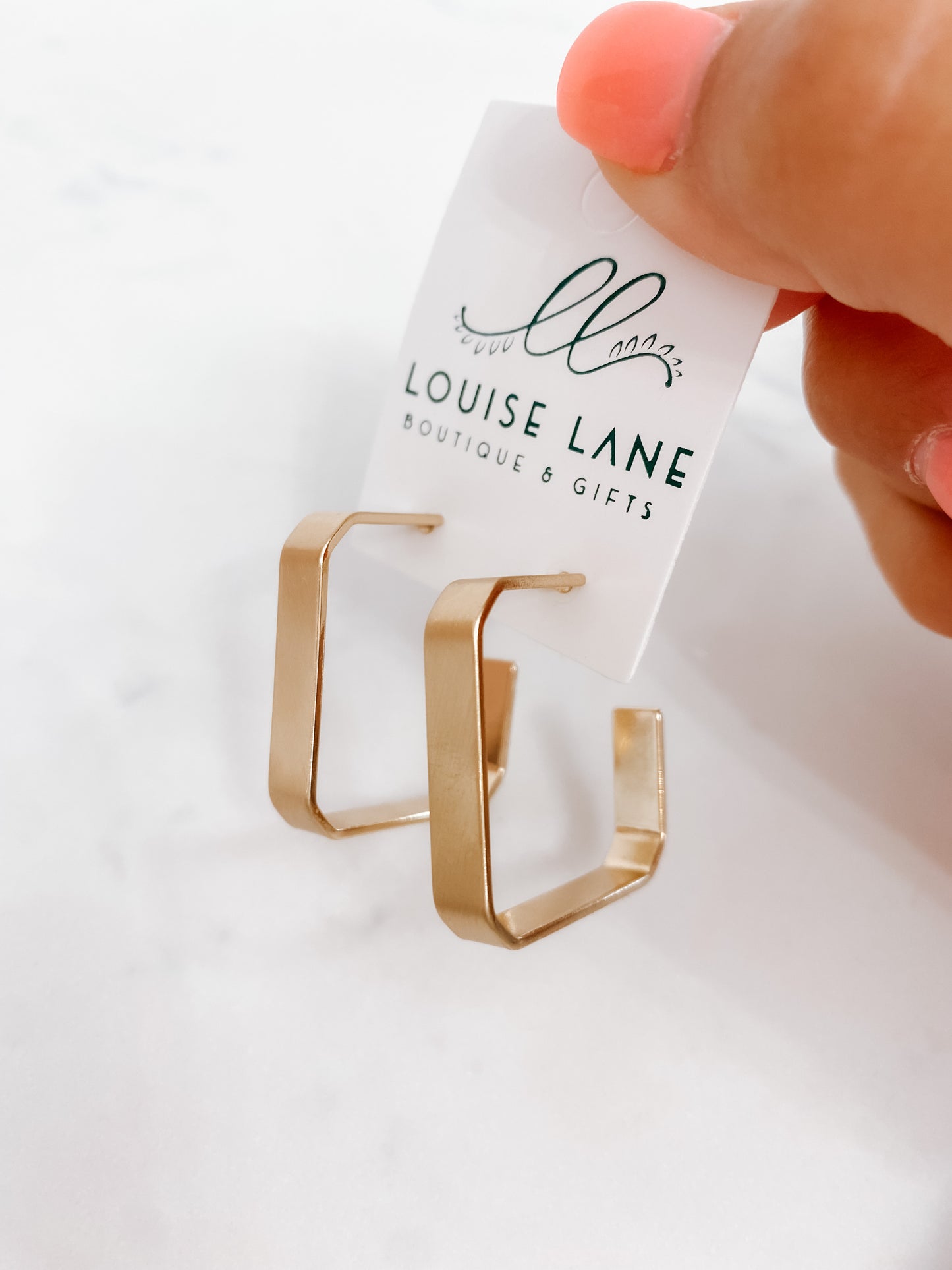 Bold Square Earring