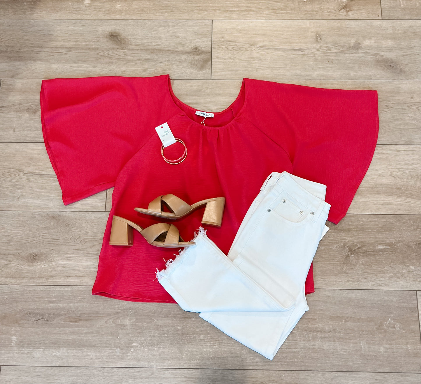 Round Neck Flowy Top