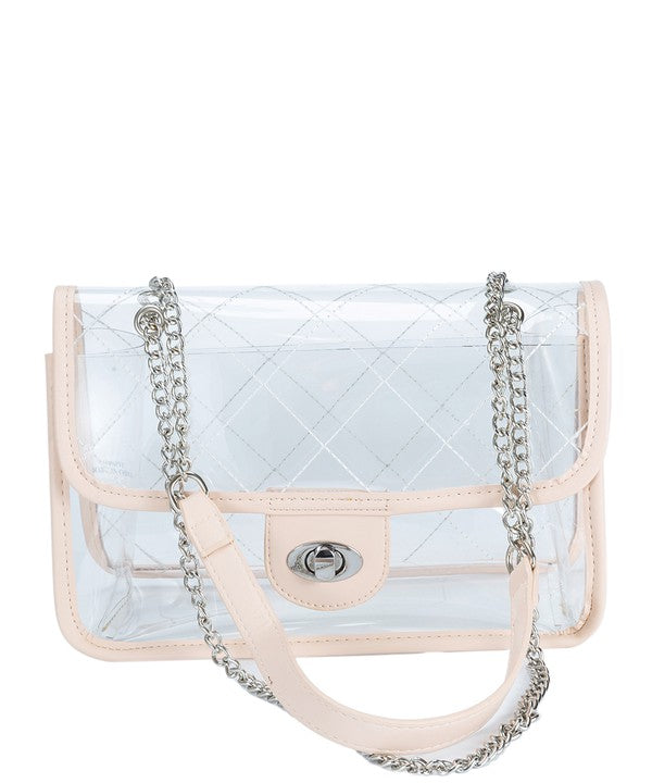 Quilted Clear Bag – Louise Lane Boutique
