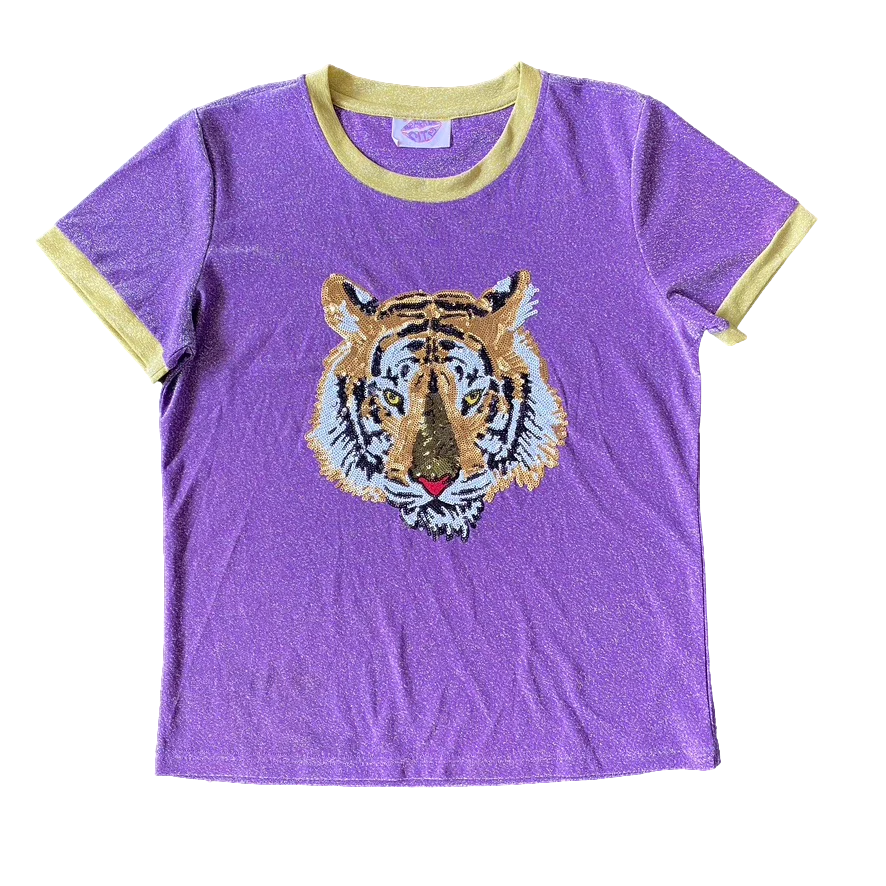 Sequin Tiger Tee | Twotwentytwo Market S