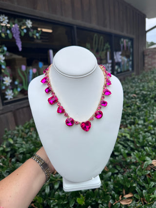 Pink Champagne Statement Necklace