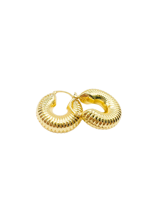 Spiral Gold Hoops