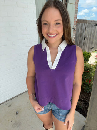 Game Day Poplin Top