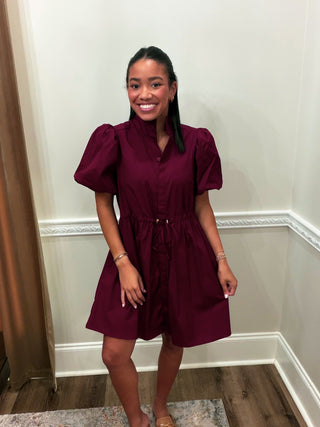Caldwell Cinch-Waist Mini Dress