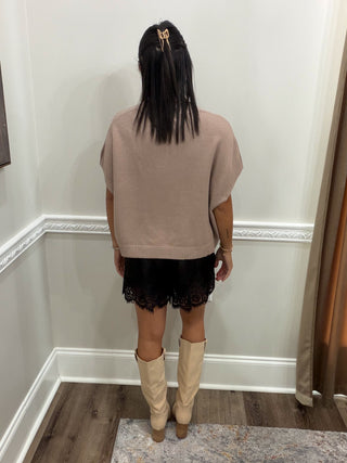 Dahlia Lace-Trim Shorts