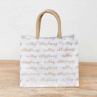 Merry Christmas Script Tote