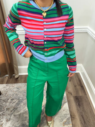 Kaleidoscope Striped Cardigan