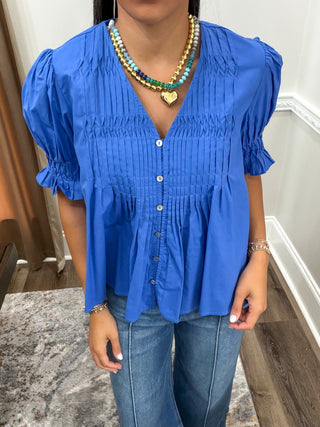 Cecilia Pintuck Blouse