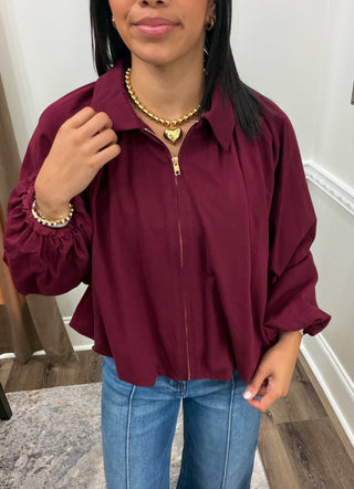 The Marlowe Gathered Jacket