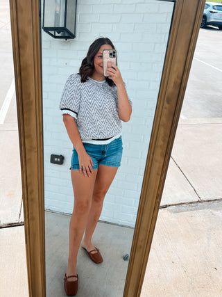 Pattern Knit Top