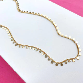 Gold Filled Coin Chain Choker