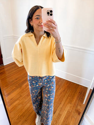 Bluebell Bloom Wide-Leg Pants
