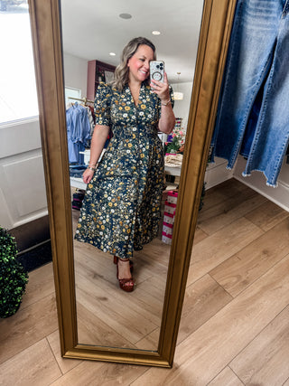 Fall Floral Garden Dress