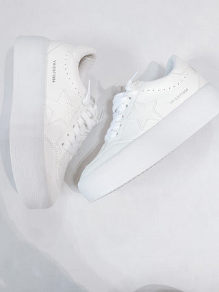 White Chunky Vintage Havana Sneakers