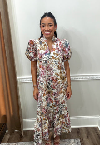 Meadow Muse Floral Midi Dress