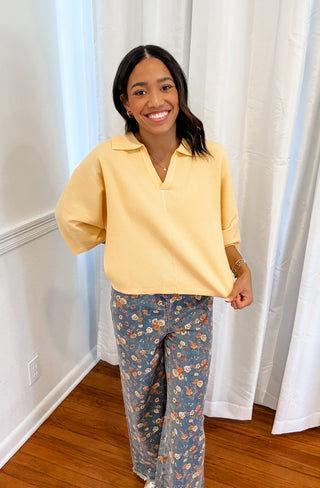 Bluebell Bloom Wide-Leg Pants