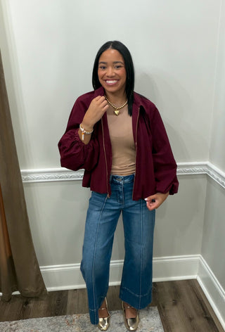 The Marlowe Gathered Jacket