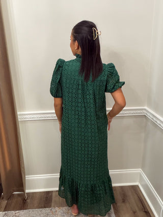 Camille Eyelet Midi Dress