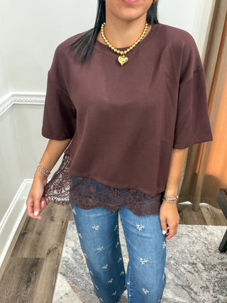 The Delaney Lace Layered Top