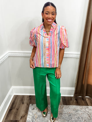 Emerald Avenue Wide-Leg Pants