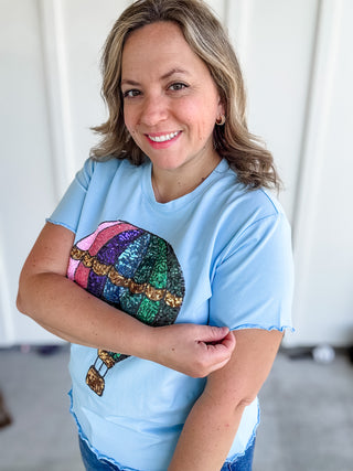 Up & Away Sequin Tee