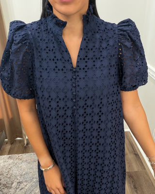 Camille Eyelet Midi Dress
