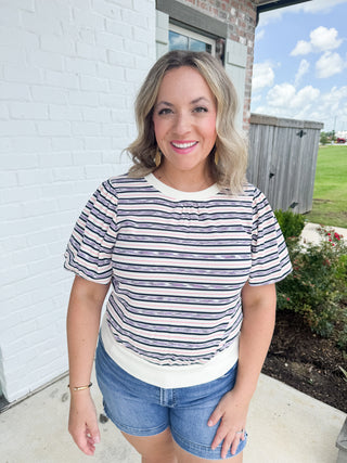Bubble Sleeve Top