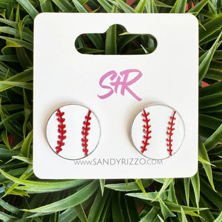 Baseball Stud Earrings