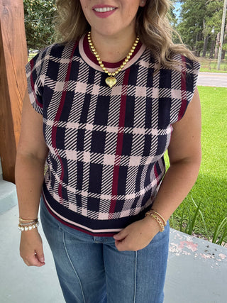Berkley Plaid Sweater Vest