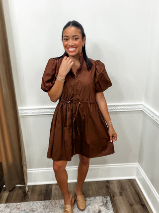Caldwell Cinch-Waist Mini Dress