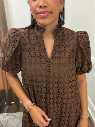 Camille Eyelet Midi Dress