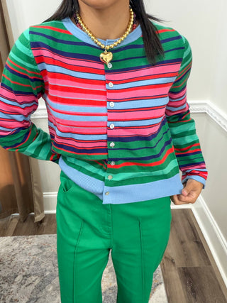 Kaleidoscope Striped Cardigan