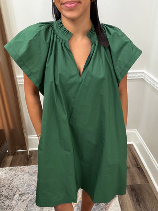 Merritt Flutter-Sleeve Mini Dress
