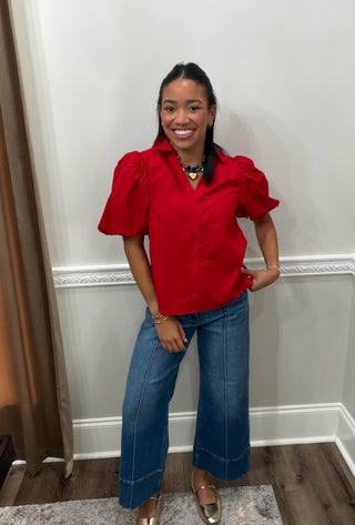 Scarlett Bubble Sleeve Blouse