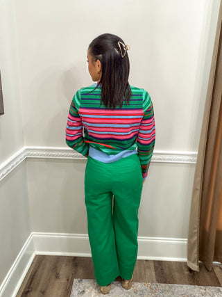 Kaleidoscope Striped Cardigan