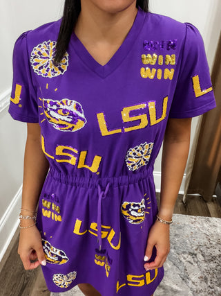 LSU Stadium Lights Dress (Trademarked) (Pre-Order) (ETA end of August/ beginning of September)