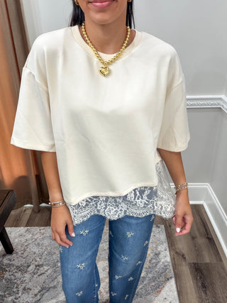 The Delaney Lace Layered Top