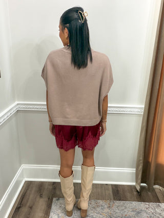 Dahlia Lace-Trim Shorts