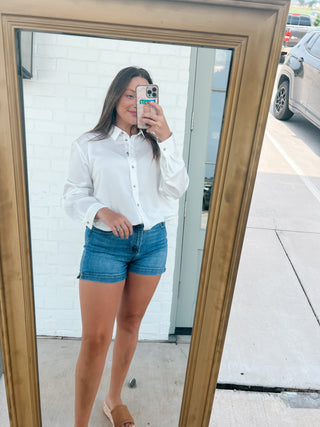 White Collared Blouse
