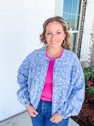 Floral Bloom Denim Jacket